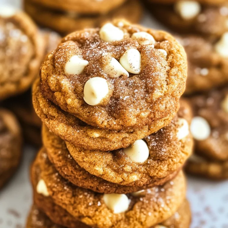 White Chocolate Pumpkin Snickerdoodles