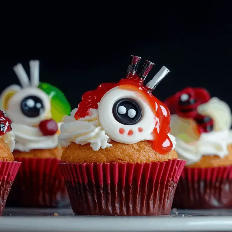 Halloween Augapfel Cupcakes