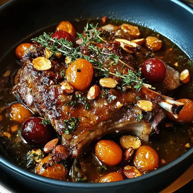 Moroccan Lamb Shoulder with Apricots and Almonds