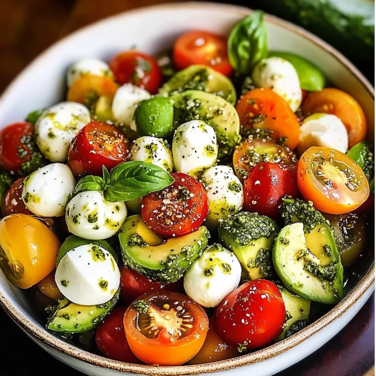Avocado and Tomato Pesto Salad
