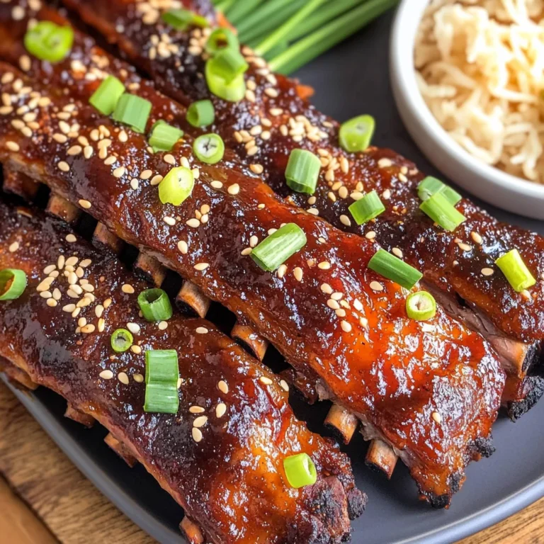 Baked Korean BBQ Spare Ribs