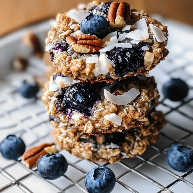 Blueberry Coconut Pecan Breakfast Cookies