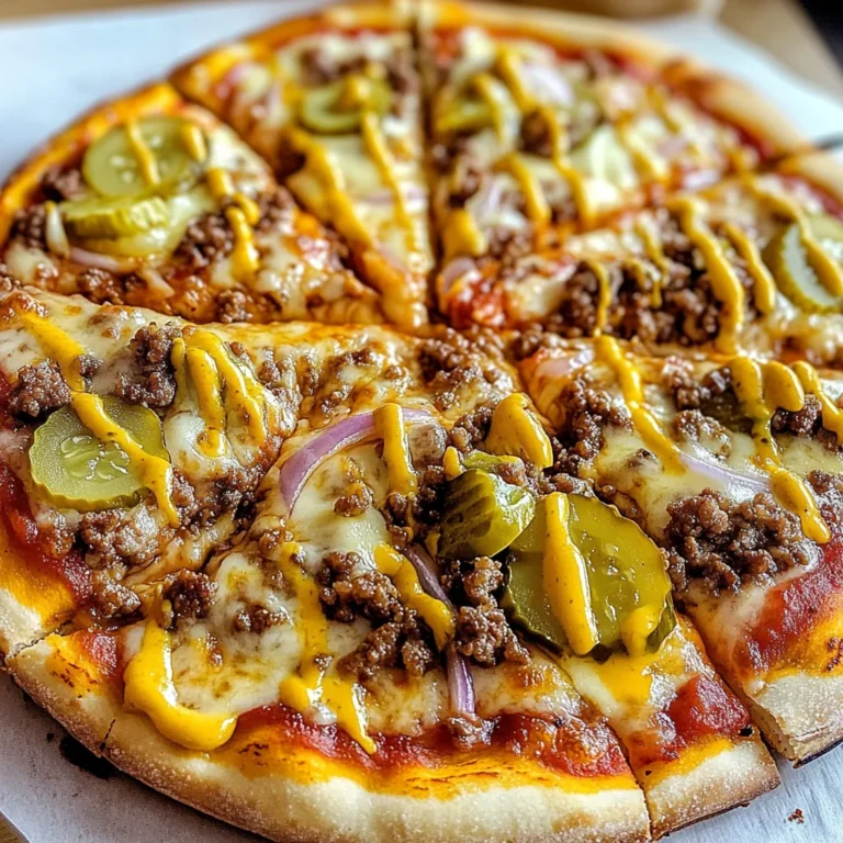 Cheeseburger Pizza