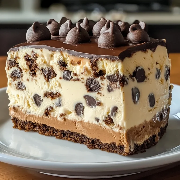 Chocolate Chip Cookie Dough Ice Cream Cake