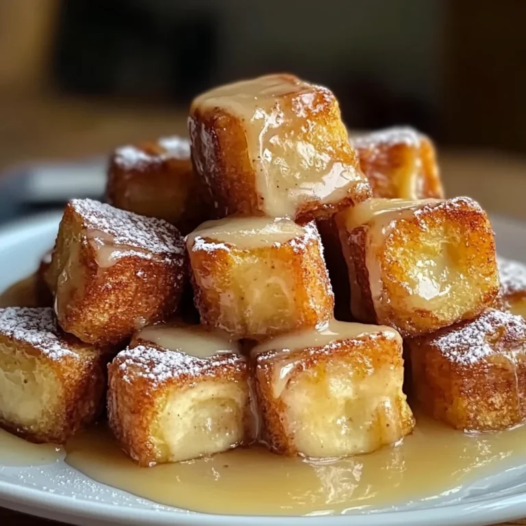 Cinnamon Roll French Toast Bites