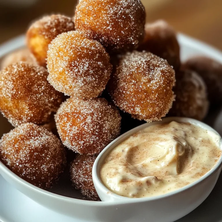Cinnamon Sugar Donut Holes Dip
