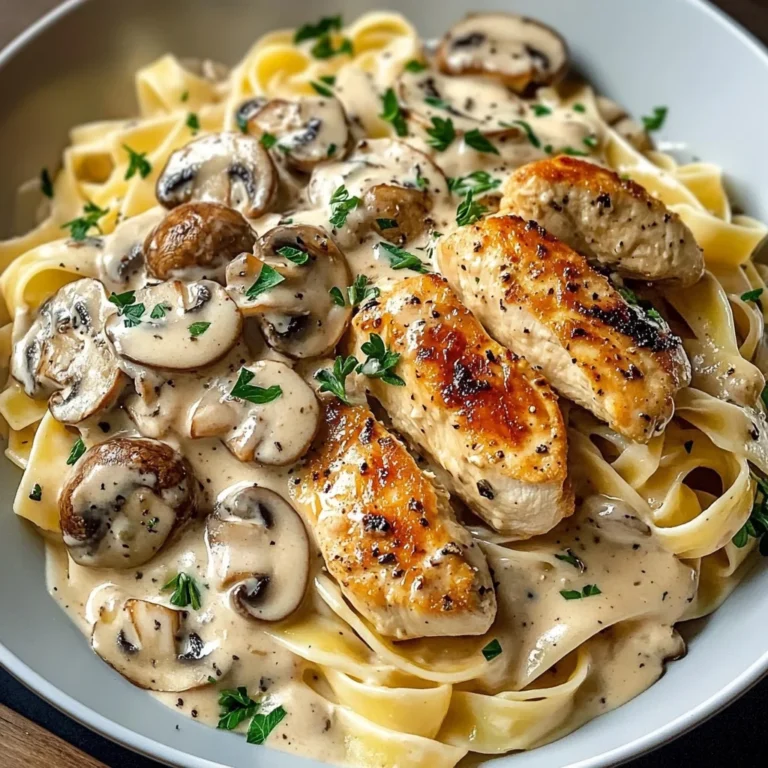 Creamy Chicken & Mushroom Tagliatelle Recipe