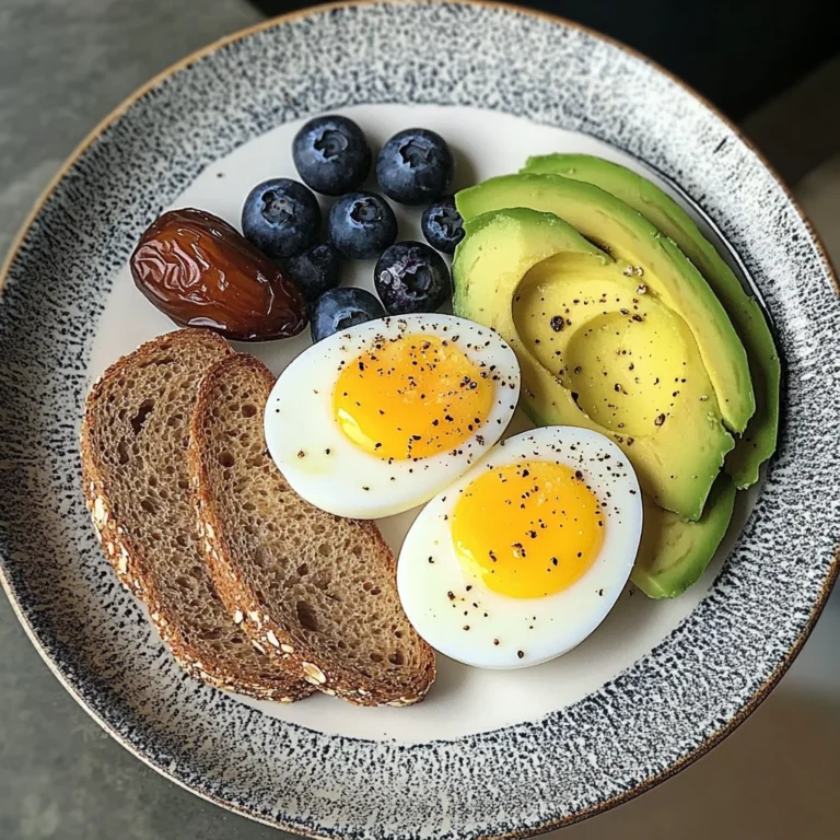 Creamy Soft-Boiled Egg Breakfast Plate