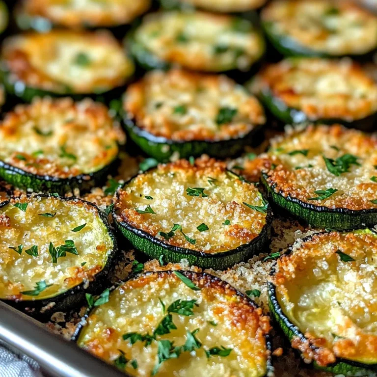 Crispy Baked Parmesan Zucchini