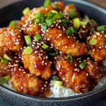 Crispy Sesame Chicken with Sweet & Sticky Sauce