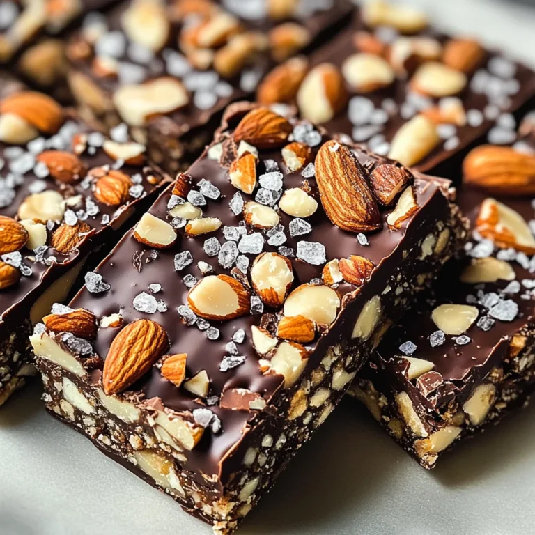 Dark Chocolate and Sea Salt Nut Bars