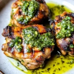 Grilled Chicken Thighs with Chimichurri