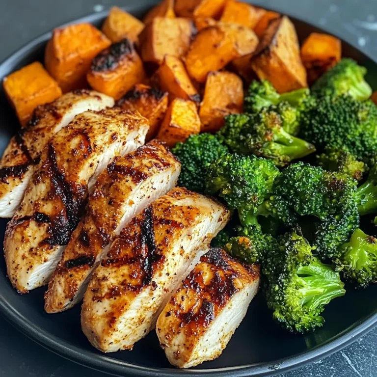 Grilled Chicken & Roasted Sweet Potato Power Plate
