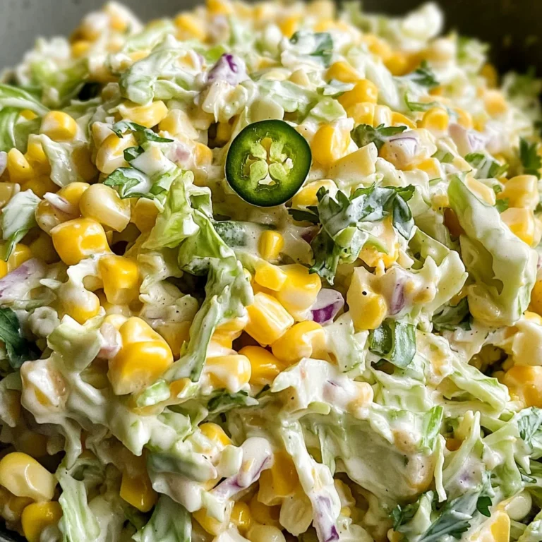 Jalapeno Corn Coleslaw