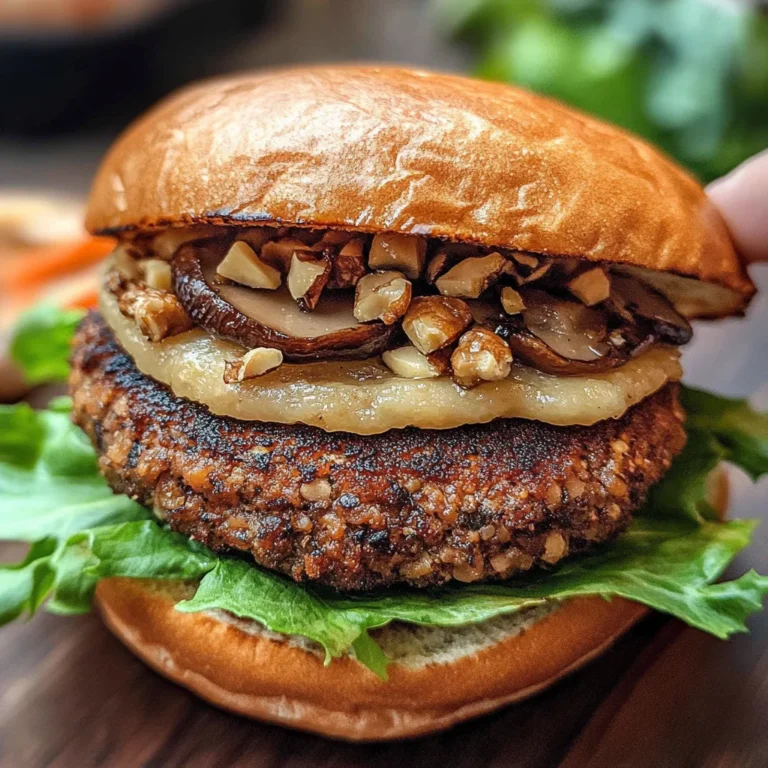 Mushroom Veggie Burgers