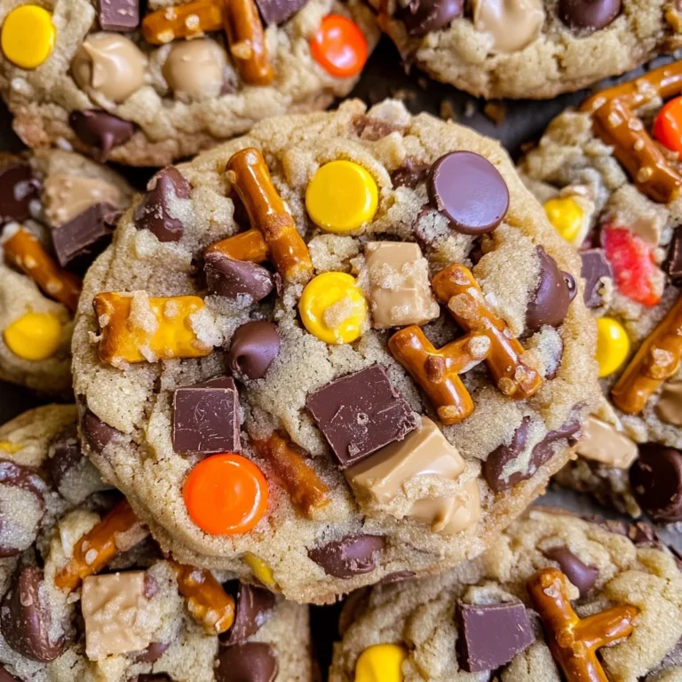 Outrageous Pretzel Reese's Peanut Butter Cookies