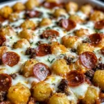 Pizza Tater Tot Casserole