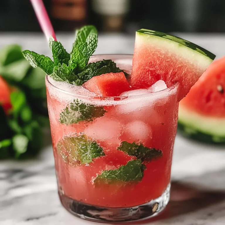 Refreshing Watermelon Mojito Mocktail