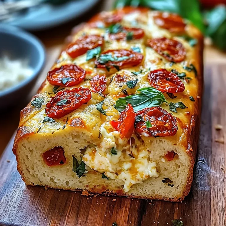 Savory Caprese Bread : A Fresh Italian Bread