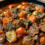 Slow-Baked Beef Casserole with Herbs and Tomatoes