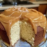 Sour Cream Pound Cake with Caramel Frosting