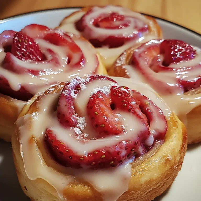 Strawberry Cheesecake Cinnabon Rolls