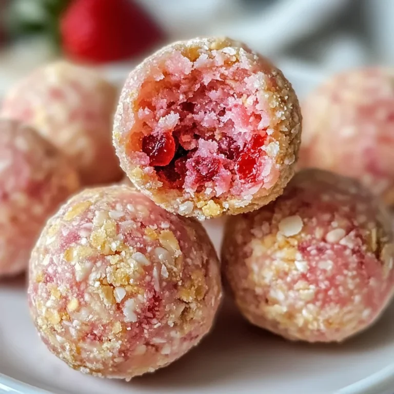 Strawberry Cheesecake Protein Balls – A Guilt-Free, High-Protein Treat