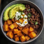 Sweet Potato, Beef & Avocado Protein Bowl