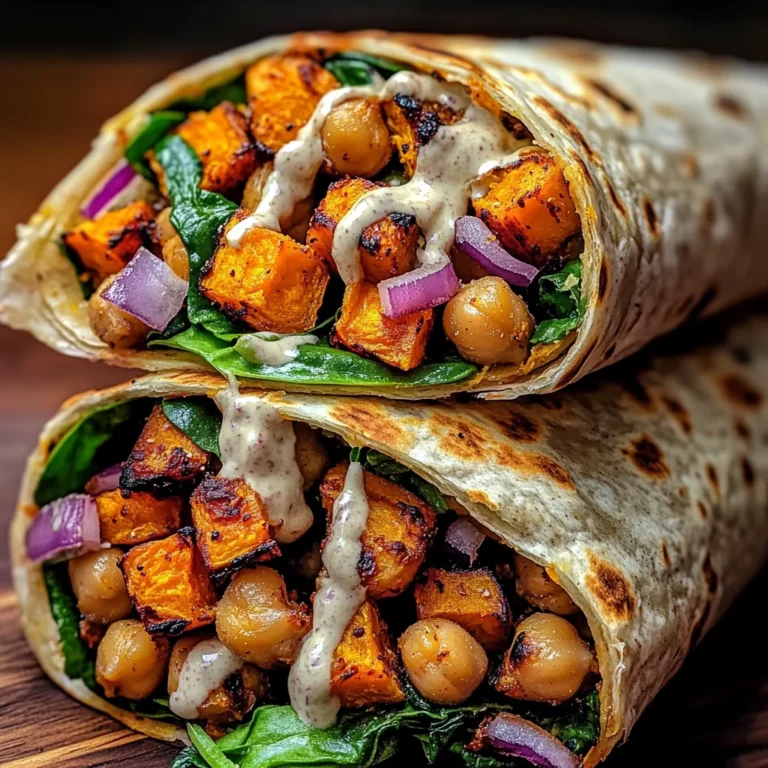 Sweet Potato Chickpea Protein Wrap