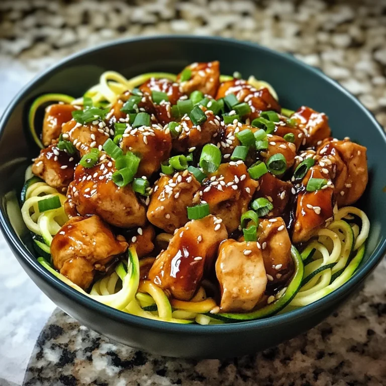 Teriyaki Chicken Zucchini Bowls