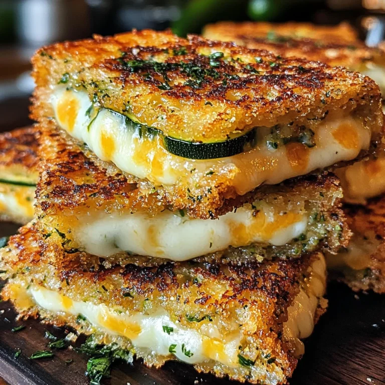 Zucchini Crust Grilled Cheese Squares