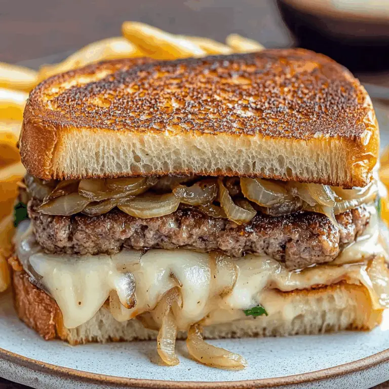French Onion Patty Melt