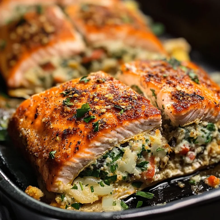 Baked Stuffed Salmon