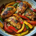 Cajun Pan-Seared Chicken Breast with Colorful Peppers