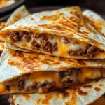 Cheesy Ground Beef Quesadillas Recipe is a must-try!