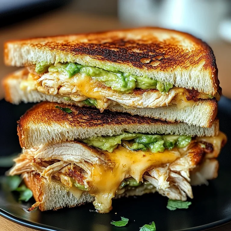 Chicken Avocado Melt Sandwich