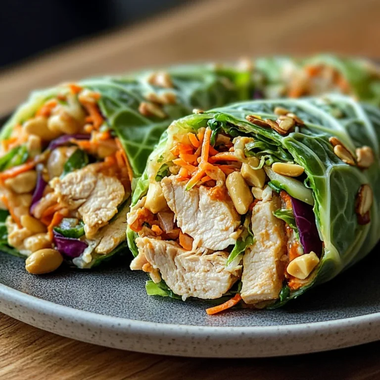Chicken Cabbage Peanut Wraps