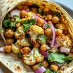 Chili Lime Chickpea Cauliflower Wrap Recipe
