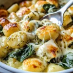 Creamy Pesto Gnocchi with Spinach and Artichokes
