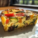 Garden Veggie Frittata: A 150-Calorie Delight