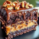 German Chocolate Poke Cake