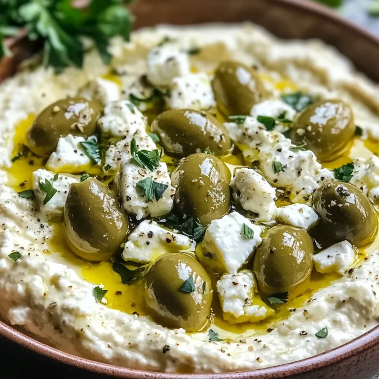 Green Olive and Feta Cheese Dip