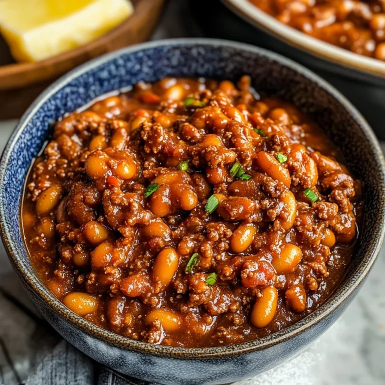 Homemade Baked Beans with Ground Beef