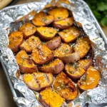 Honey Mustard Grilled Sweet Potatoes in Foil