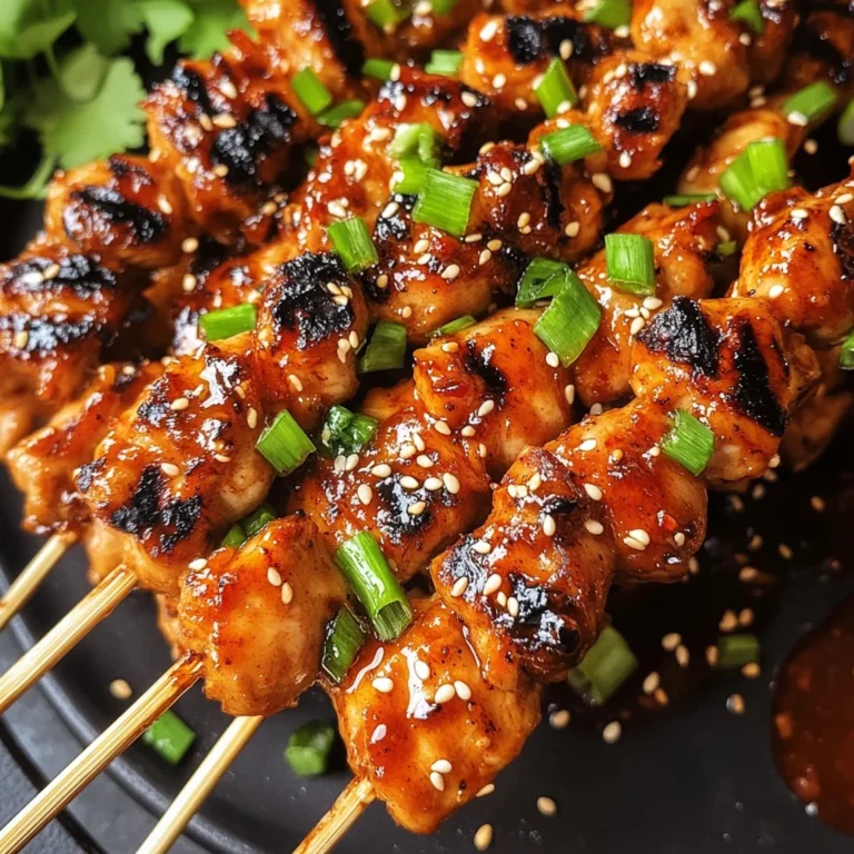 Korean BBQ Chicken Skewers