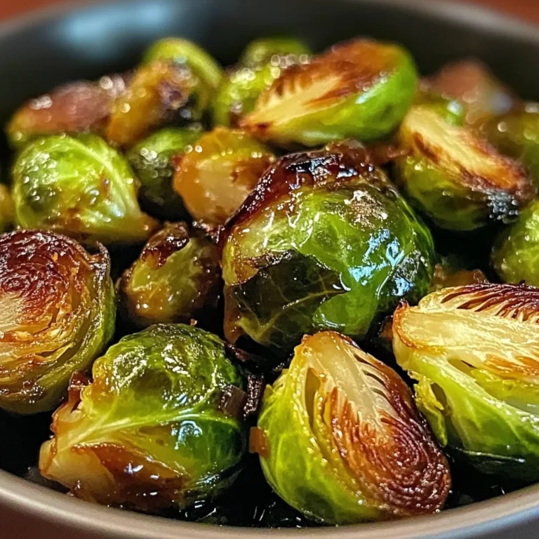 Maple Glazed Brussels Sprouts