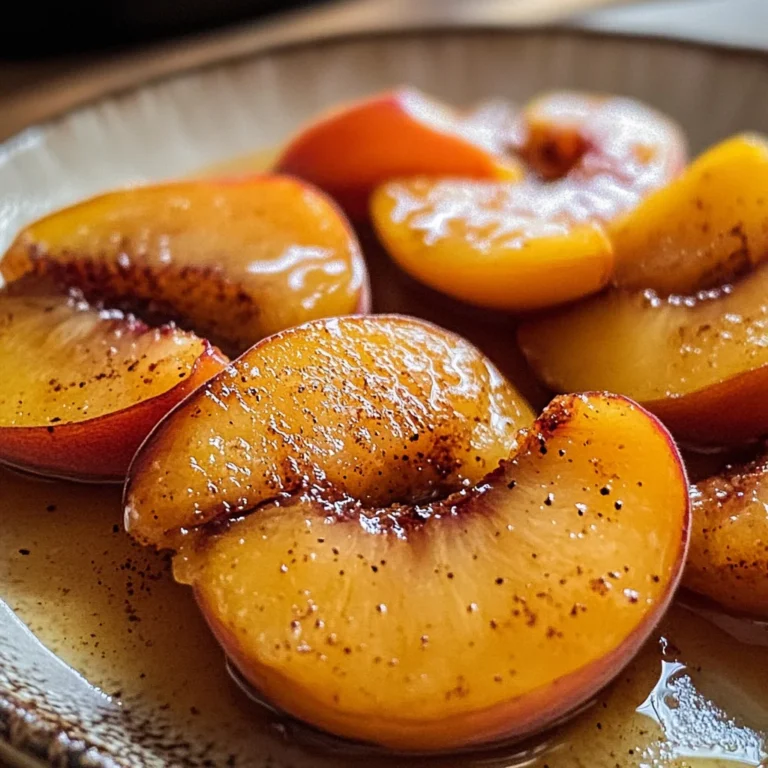 Pan Fried Peaches