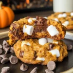 Pumpkin S'mores Cookies