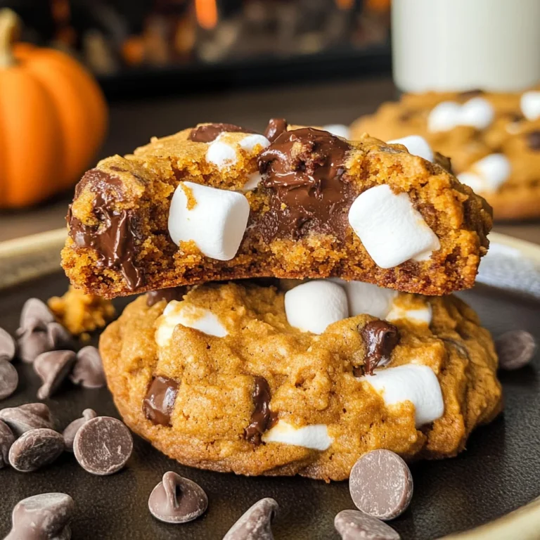 Pumpkin S'mores Cookies
