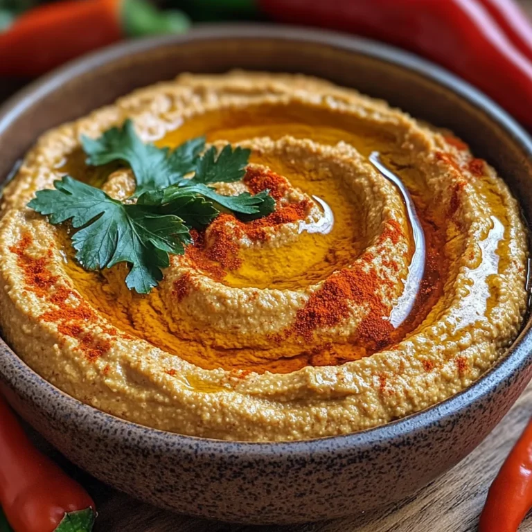 Roasted Red Pepper Hummus – So Smooth & Flavorful!